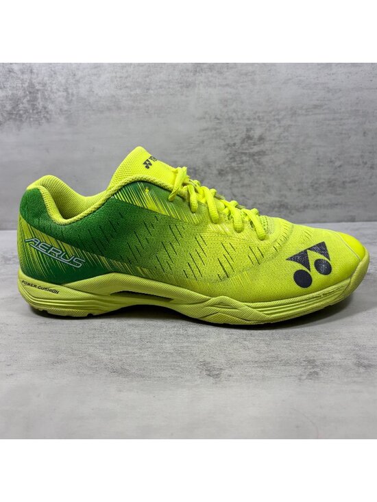 Yonex Power Cushion Aerus Z Badminton Shoes - Men\'s Size 10.5 - Yellow Green